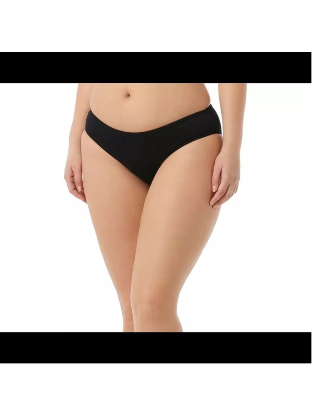 TYR Midrise swim bottom bikini black size 16 sw17